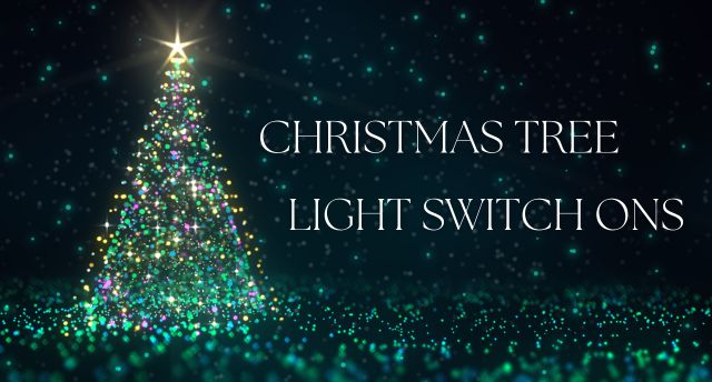 Christmas tree with lights